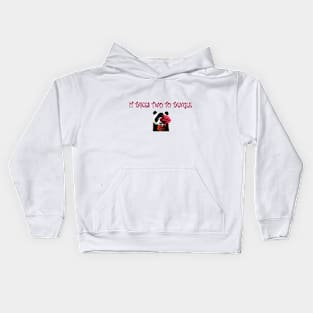 pandas and roses Kids Hoodie